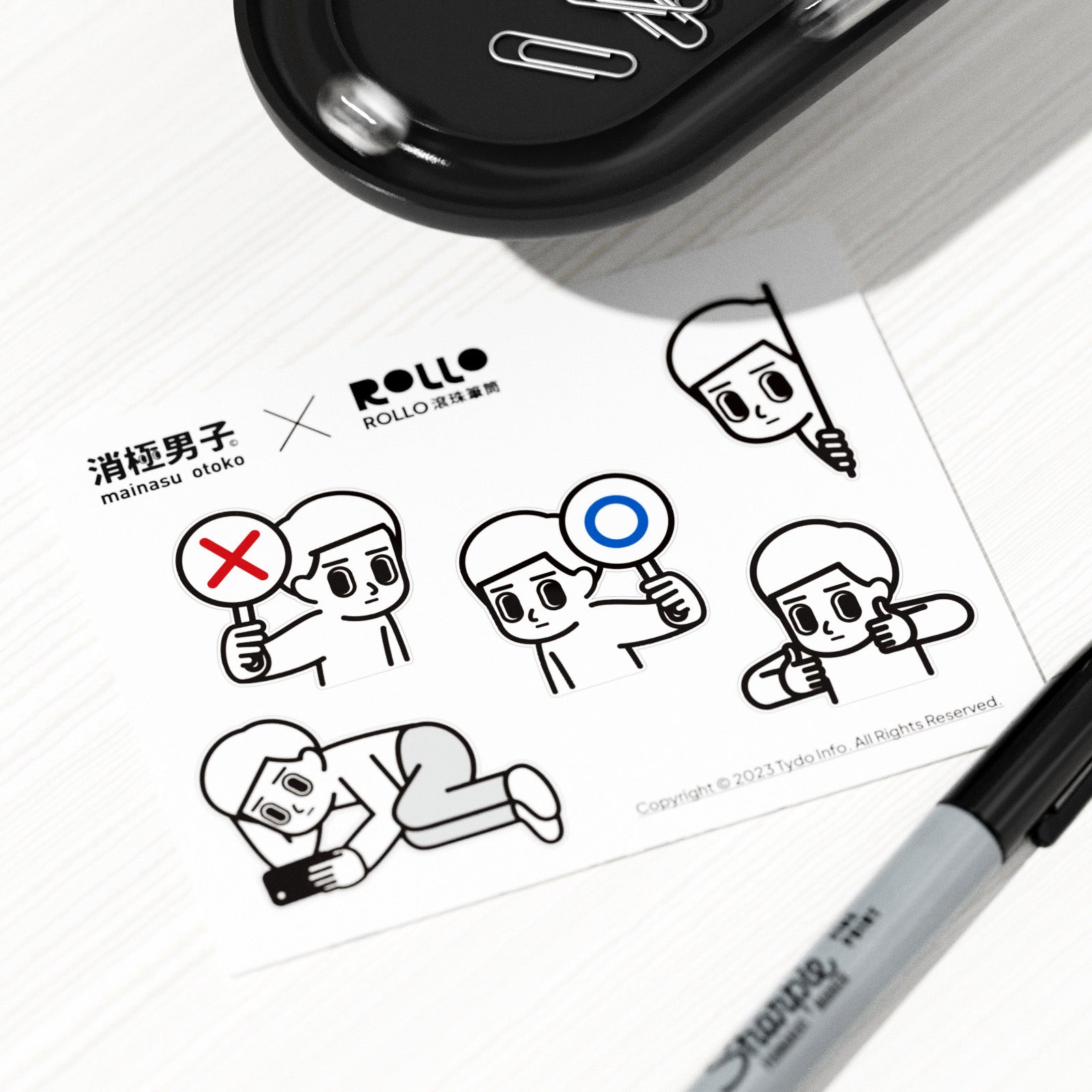 ROLLO ball pen holder/joint/negative men