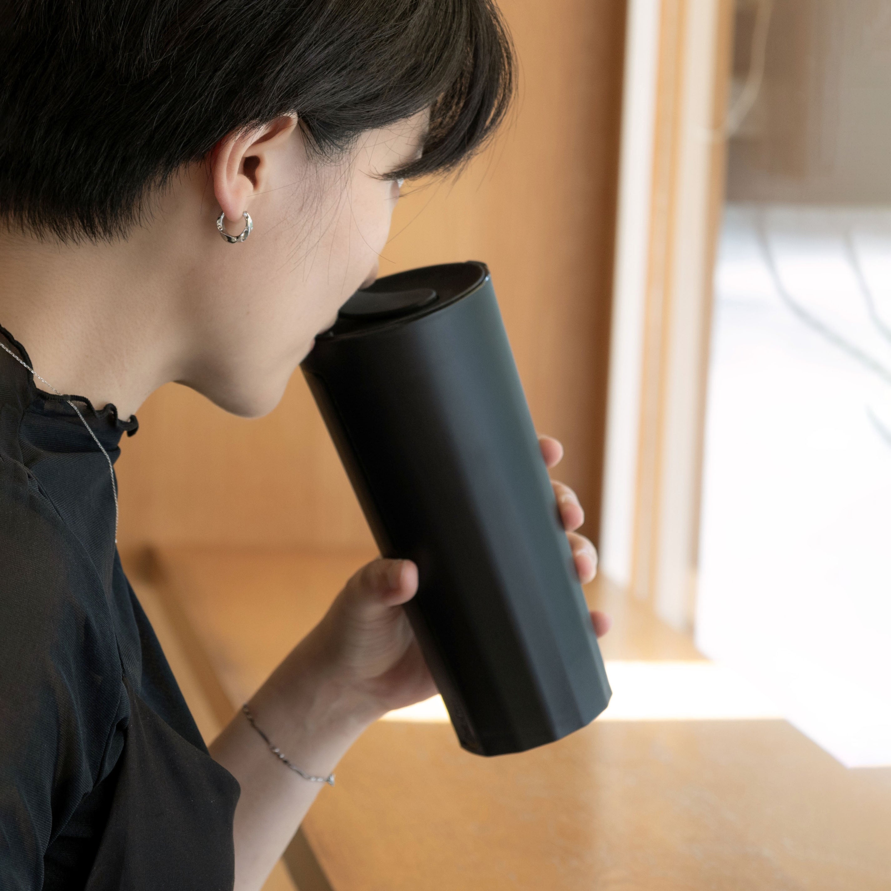 Hó-lim Beverage Cup/Rock Black Plus Purchase Cup Bag Discount
