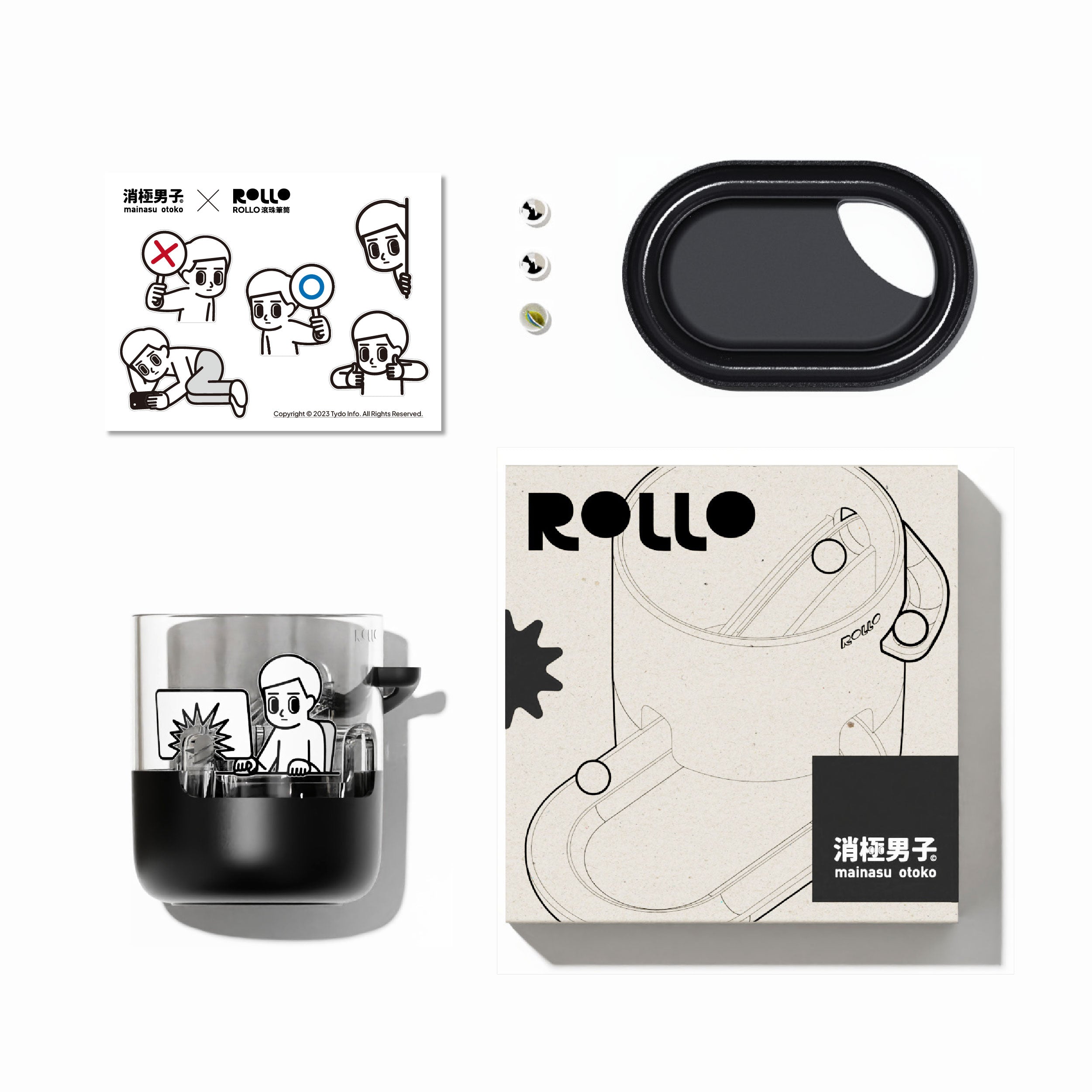 ROLLO ball pen holder/joint/negative men