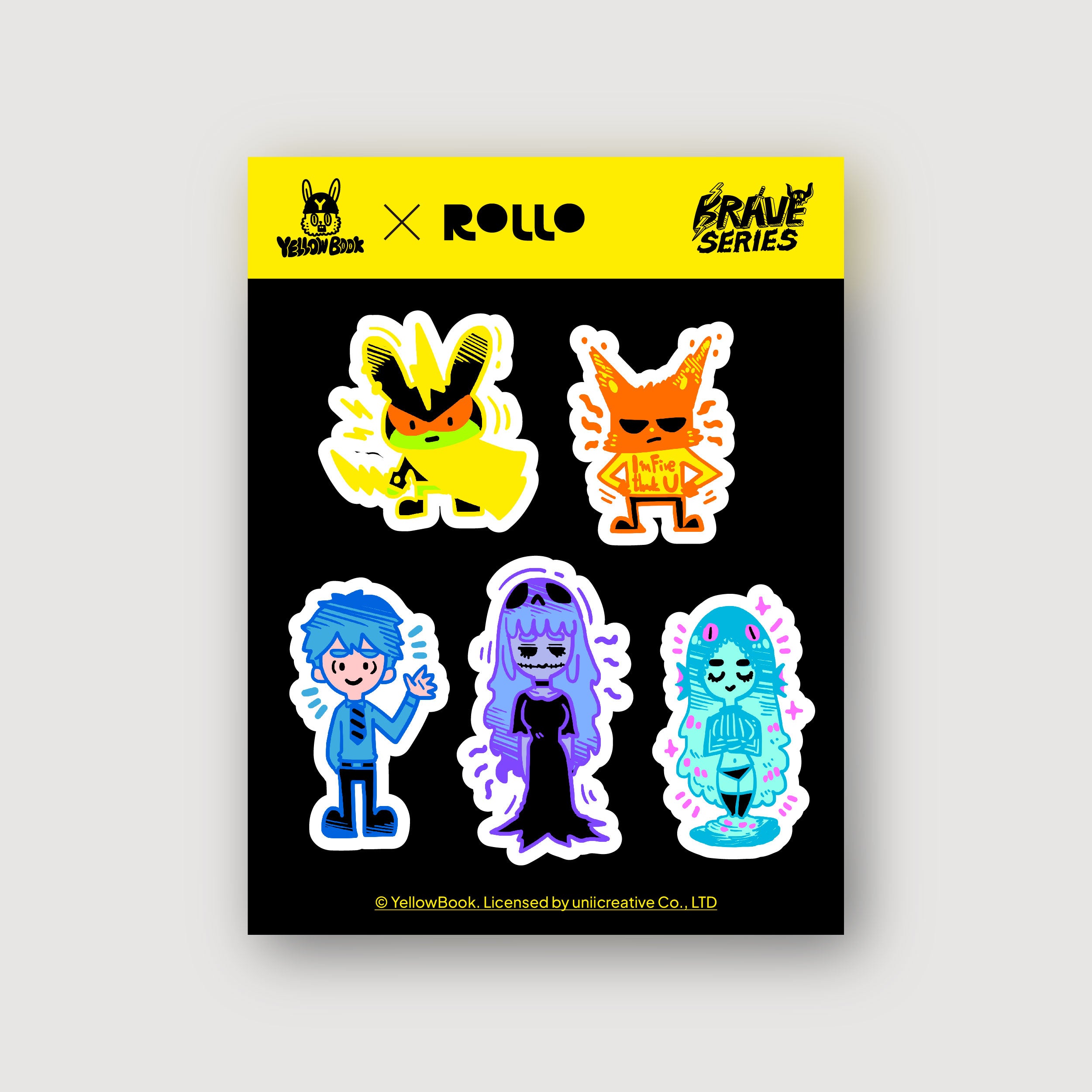 ROLLO 滾珠筆筒 / 聯名款 / 黃色書刊 - 魔王黃