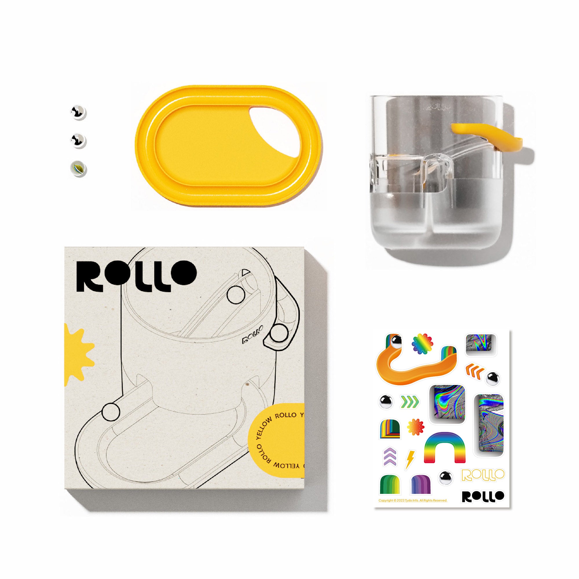 ROLLO 滾珠筆筒 / 經典黃