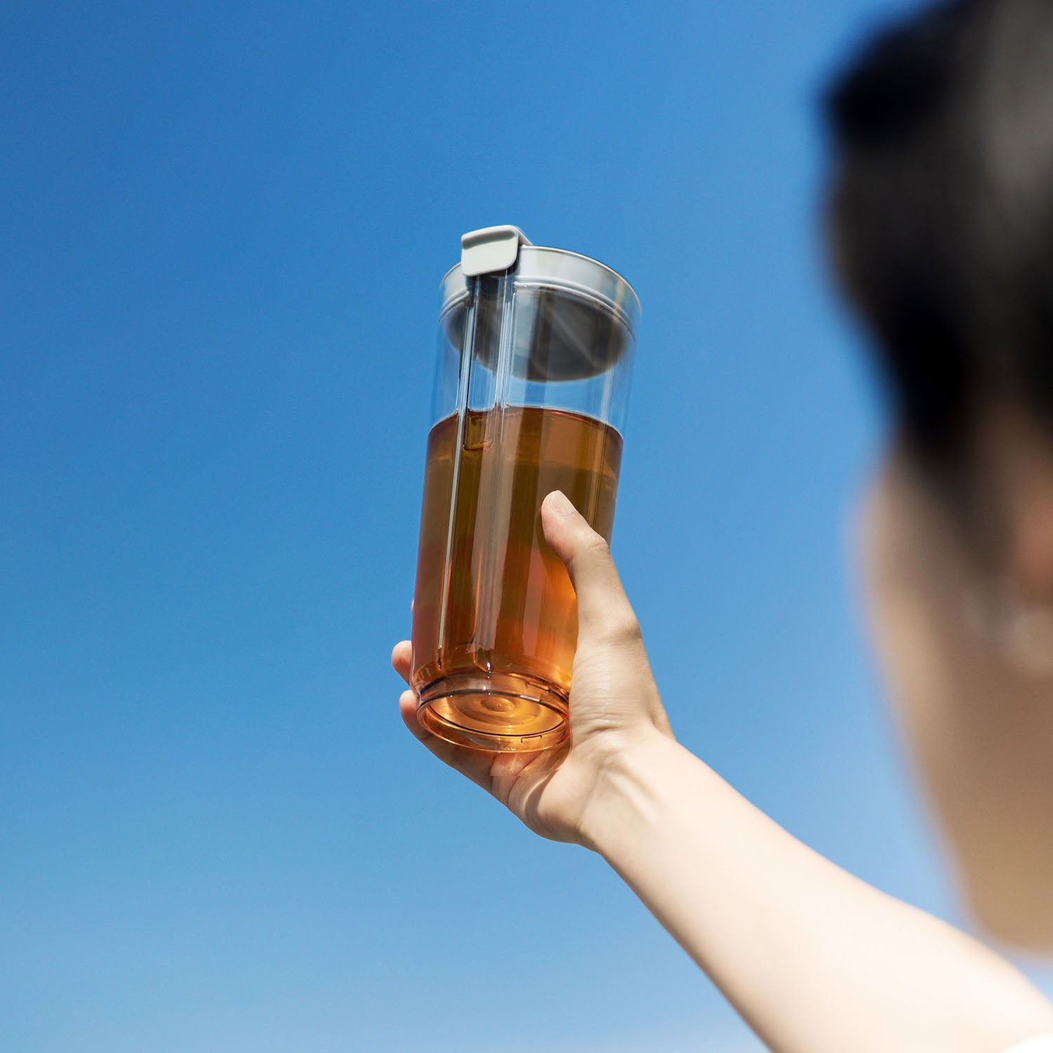 hó-lim Suí 免吸管透飲杯 雲灰 產品圖
