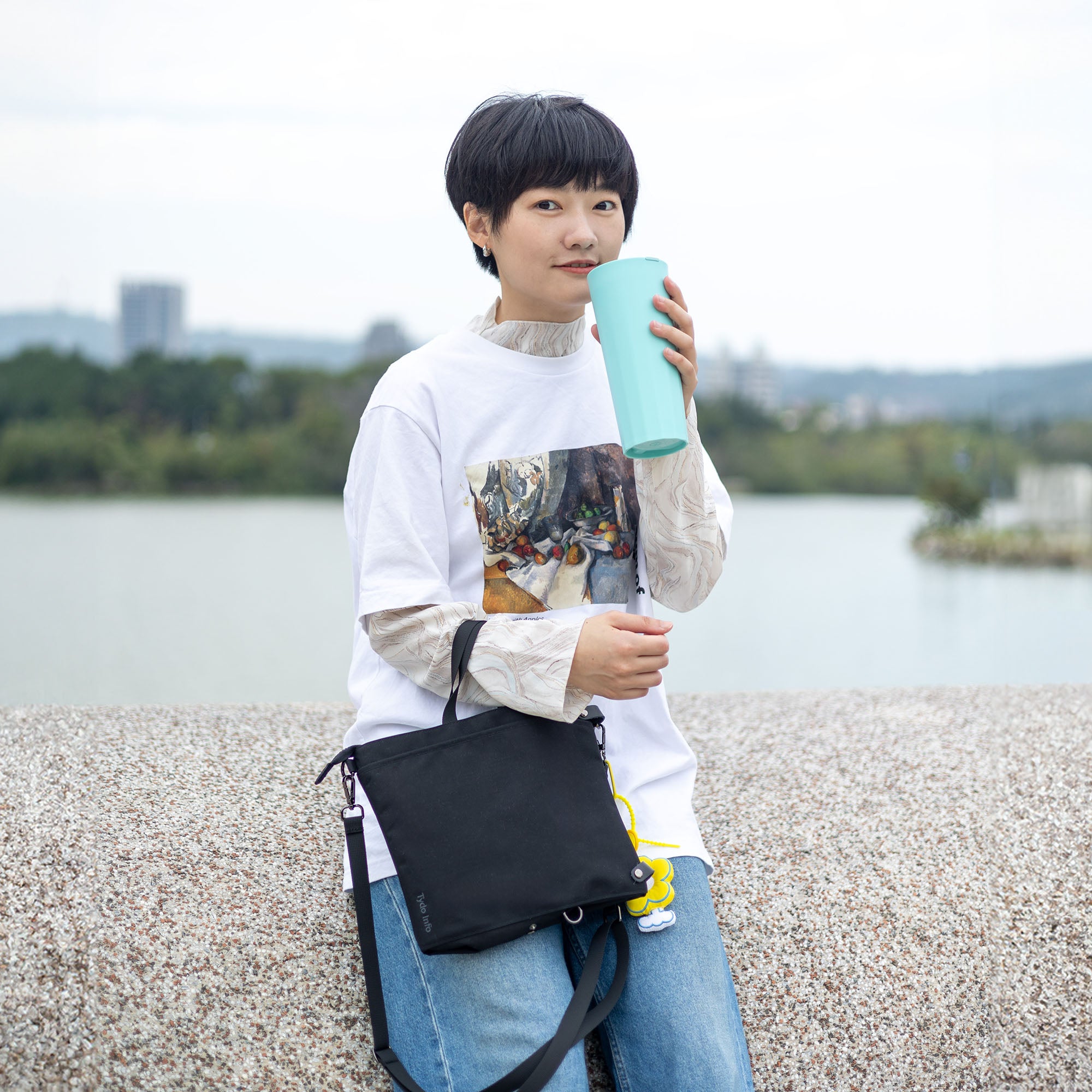 【Cup and bag combination】Foldaily enlarged small bag + hó-lim beverage cup