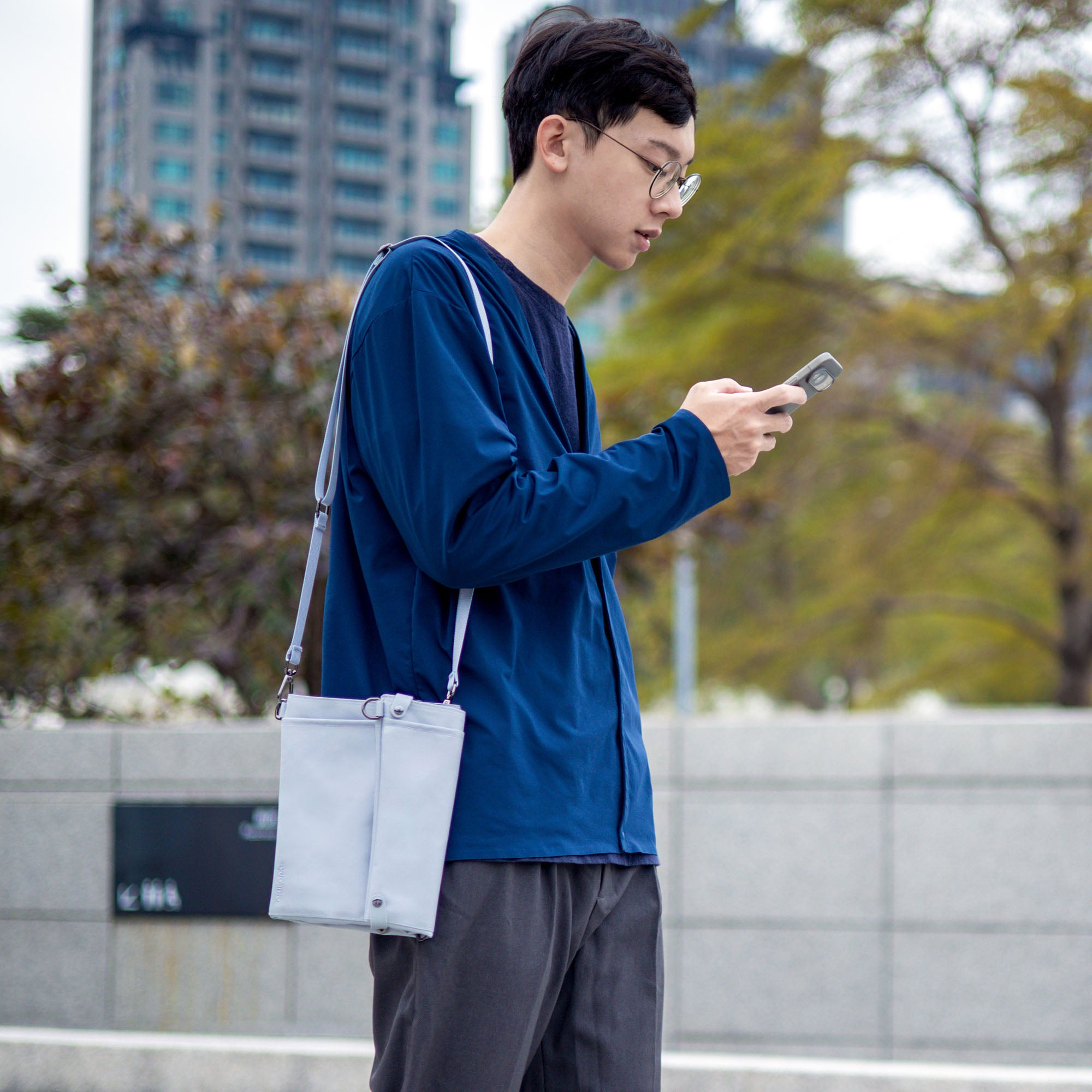 Foldaily Enlarged Small Bag/Light Gray