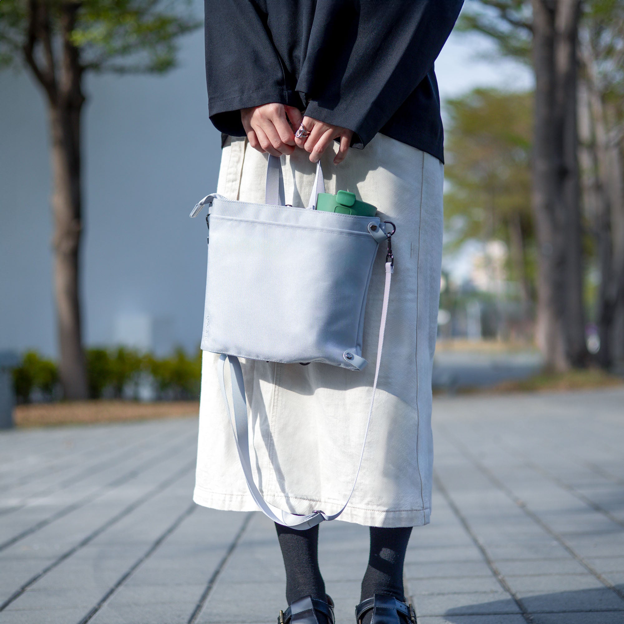 Foldaily Enlarged Small Bag/Light Gray