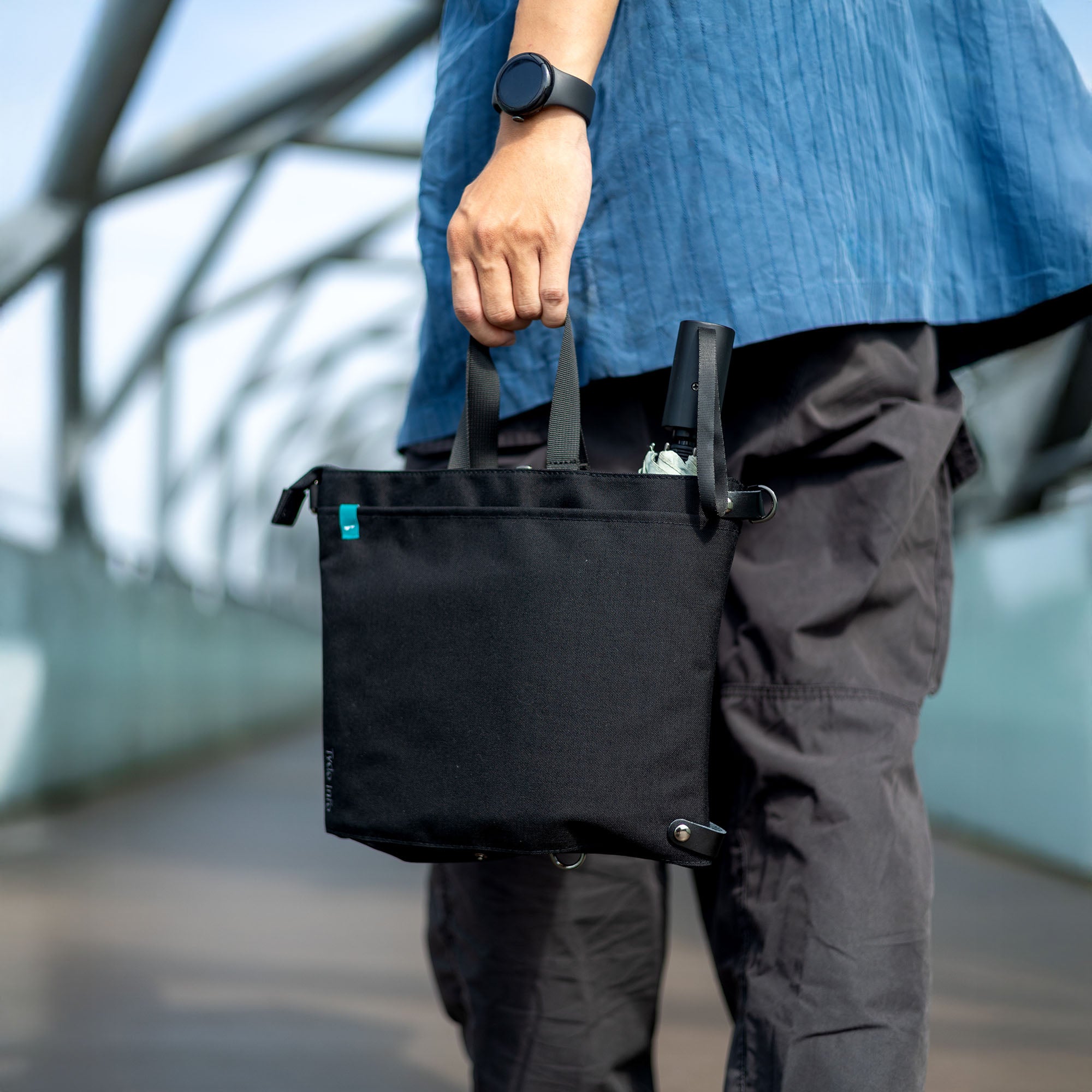 Foldaily Enlarged Small Bag / Black